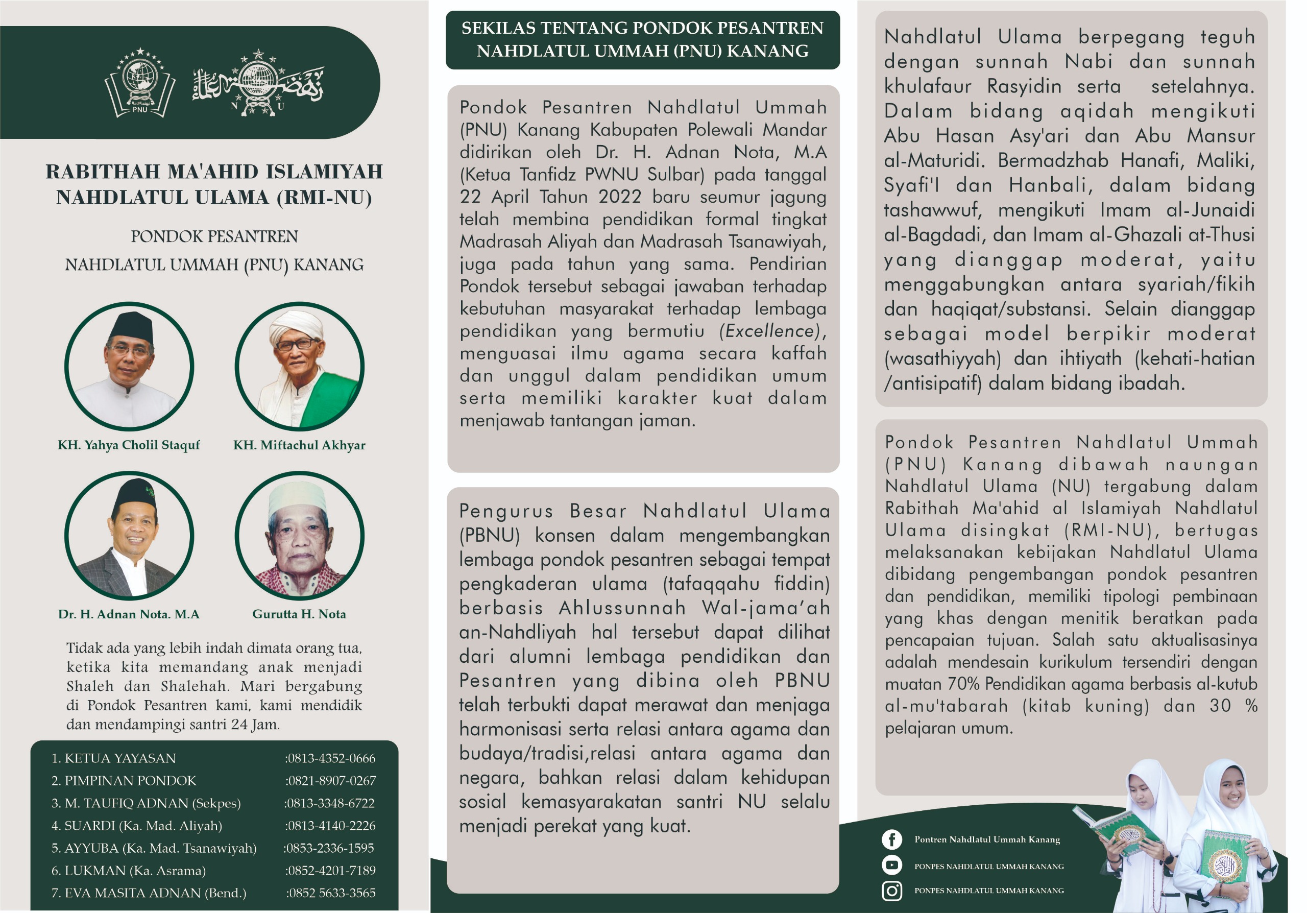 Brosur Pendaftaran Belakang