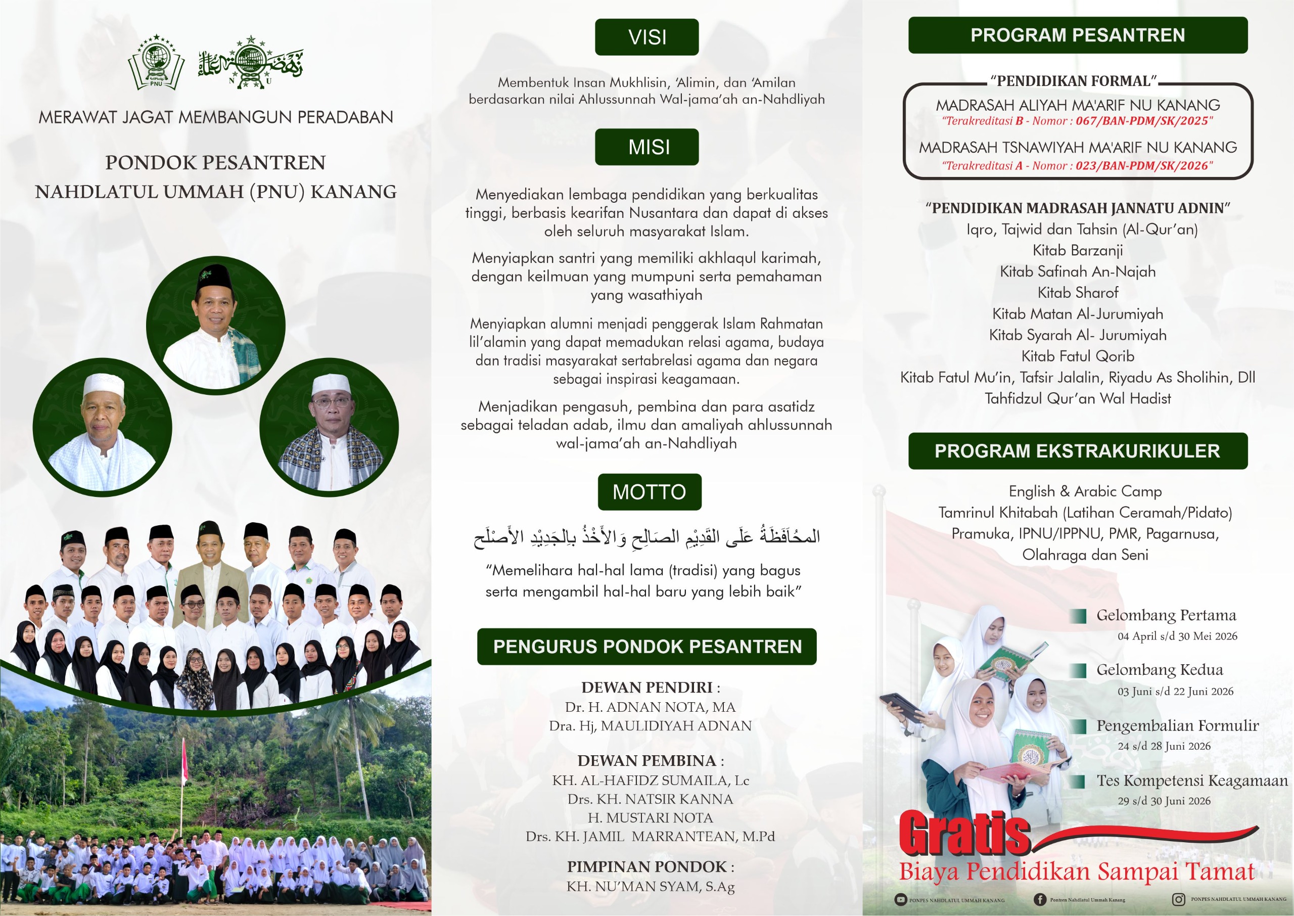 Brosur Pendaftaran Depan